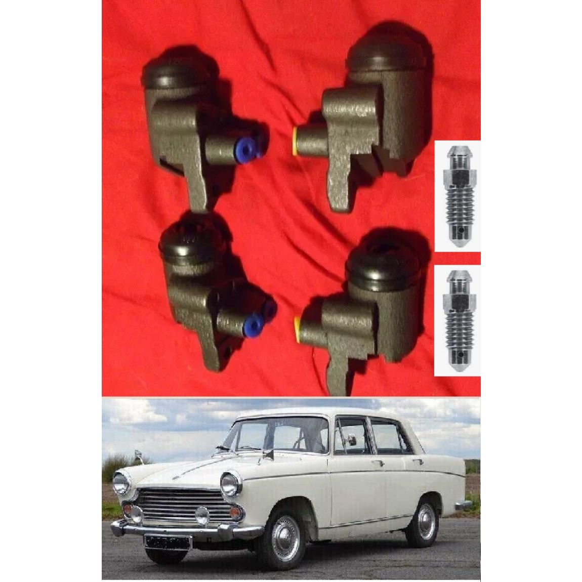 FRONT BRAKE WHEEL CYLINDERS x4 (Austin A60 Cambridge) (1961- 71) 